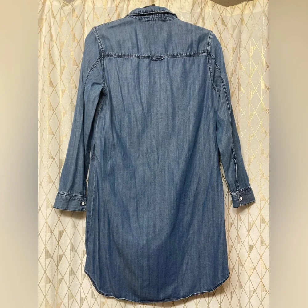 GAP Blue Denim Midi Dress - Picture 3 of 4